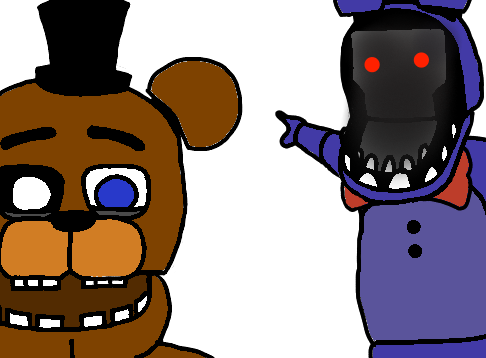 High Quality fnaf pointing Blank Meme Template