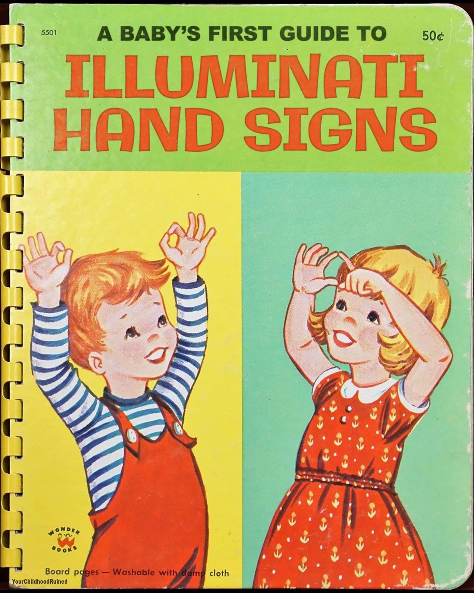 High Quality Illuminati hand signs Blank Meme Template