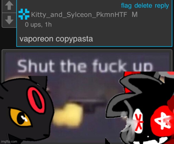 Request #2: vaporeon copypasta (how bout KNO) | made w/ Imgflip meme maker