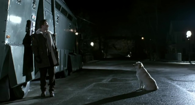 High Quality Phantoms horror movie with Ben Affleck and a Dog Blank Meme Template