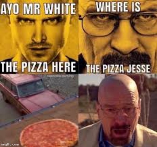 Noo Jesse, pizza in mouth, not on roof | image tagged in breaking bad,pizza,memes,repost,funny | made w/ Imgflip meme maker