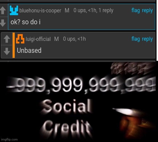 -999,999,999,999 social credit | made w/ Imgflip meme maker