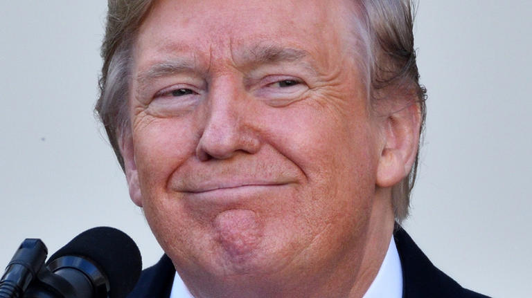 Donald Trump smirk Blank Meme Template