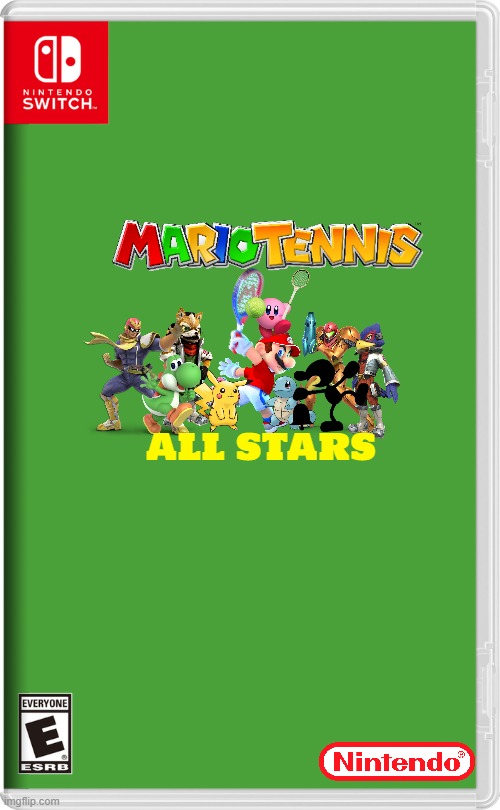 mario tennis all stars | ALL STARS | image tagged in nintendo switch,fake,crossover,tennis | made w/ Imgflip meme maker