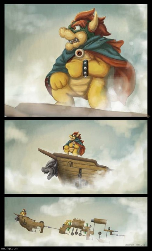 bowser ship be like | image tagged in nintendo | made w/ Imgflip meme maker