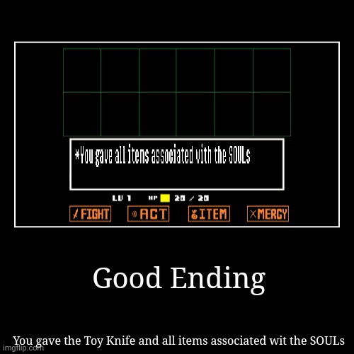 MrSpooky Good Ending | image tagged in funny,demotivationals | made w/ Imgflip demotivational maker