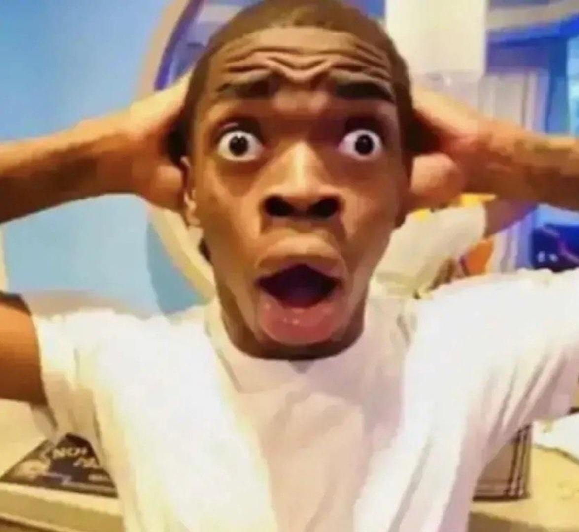 Shocked Black Guy Grabbing Head Blank Template Imgflip