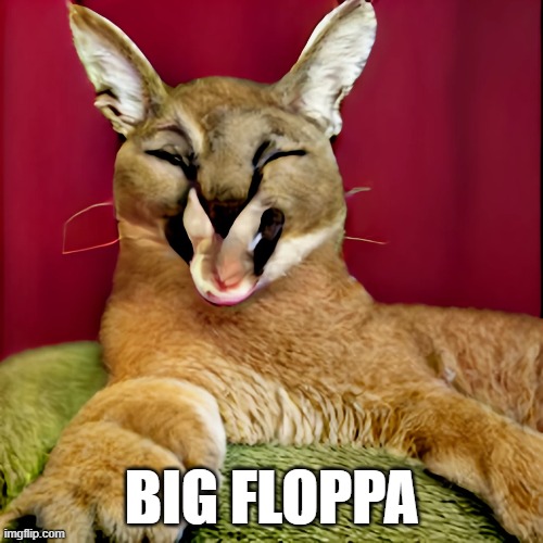 BIG FLOPPA | image tagged in sus | made w/ Imgflip meme maker