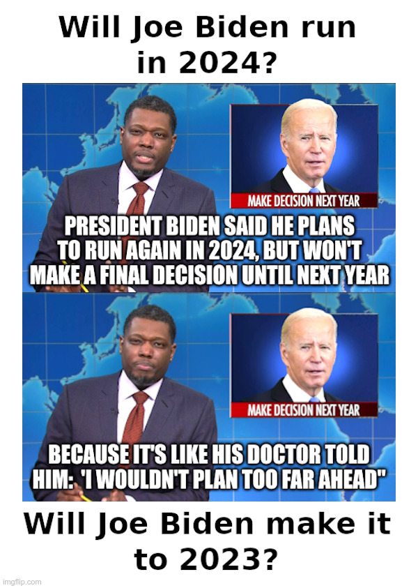 Saturday Night Live: No Long Term Plans For Joe Biden | image tagged in saturday night live,mocking,joe biden,2024,election | made w/ Imgflip meme maker