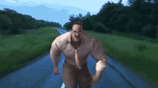 High Quality Running armstrong Blank Meme Template