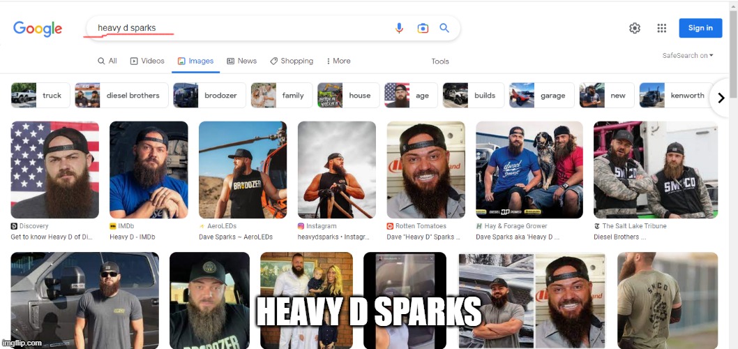 HEAVY D SPARKS | made w/ Imgflip meme maker