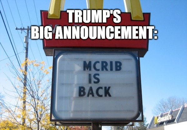 TRUMP'S
BIG ANNOUNCEMENT: | image tagged in trump | made w/ Imgflip meme maker