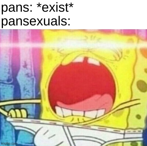 14 upvotes and this goes into politics | pans: *exist*
pansexuals: | image tagged in msmg | made w/ Imgflip meme maker