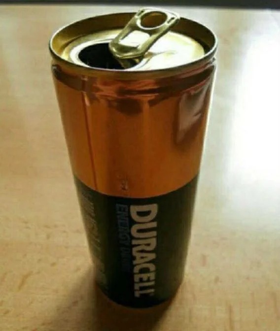 Duracell Battery Drink Blank Meme Template