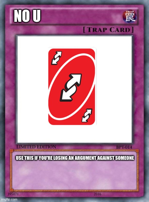 Yu Gi Oh Uno Reverse Card meme but without the Impact font text. :  r/MemeTemplatesOfficial