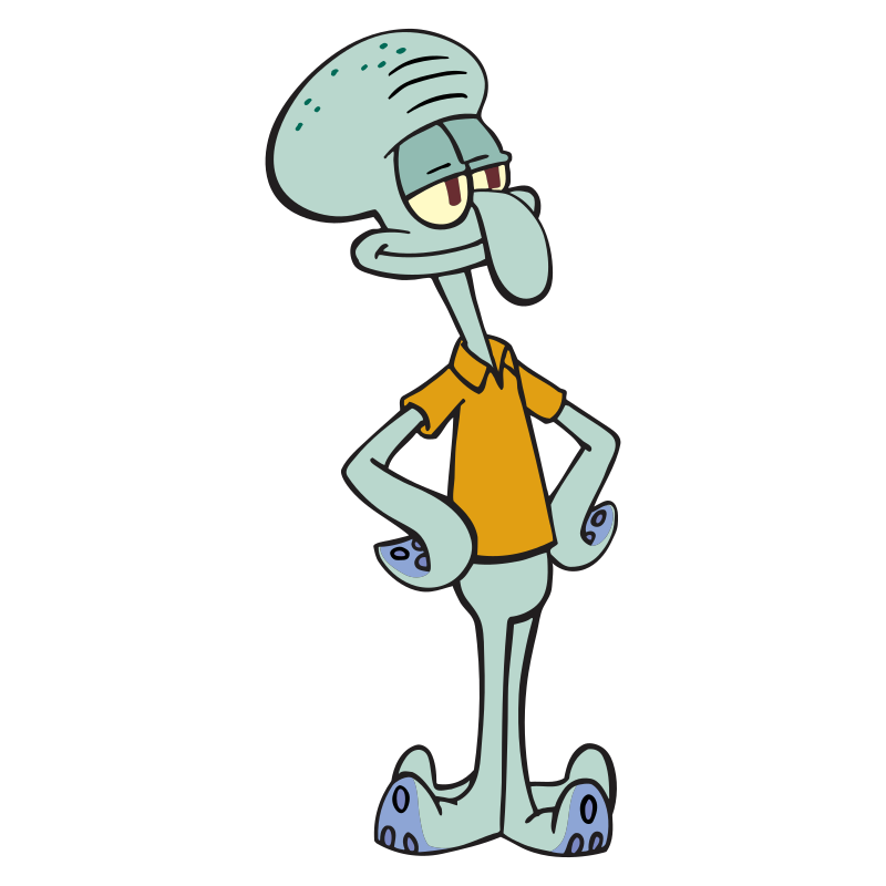 High Quality Squidward Tentacles Blank Meme Template
