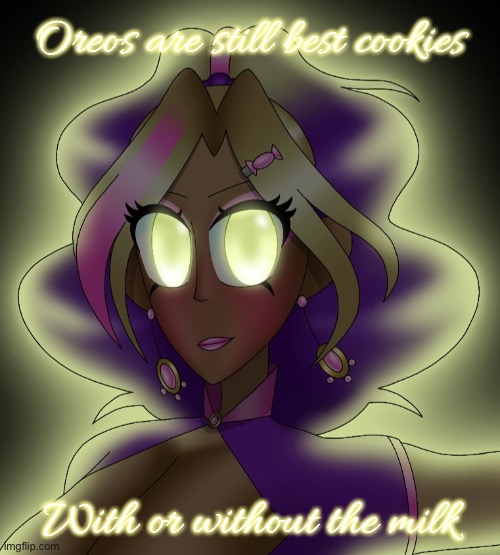 Kashiko Murasaki 3 | Oreos are still best cookies; With or without the milk | image tagged in kashiko murasaki 3 | made w/ Imgflip meme maker