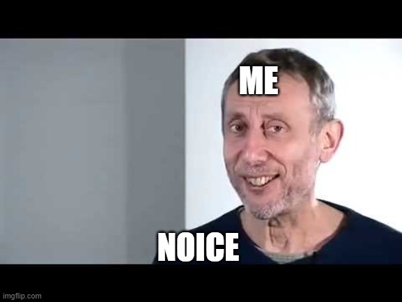 N O I C E | ME; NOICE | image tagged in noice | made w/ Imgflip meme maker