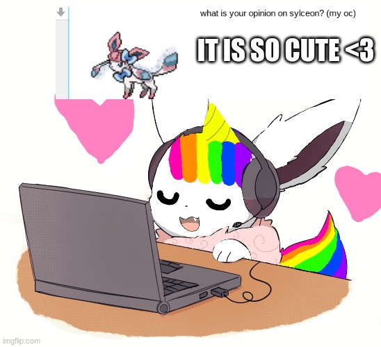 Q&A! | IT IS SO CUTE <3 | image tagged in unicorn eevee | made w/ Imgflip meme maker