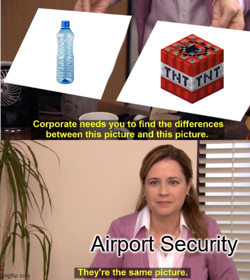 Airport Security | Airport Security | image tagged in memes,they're the same picture | made w/ Imgflip meme maker