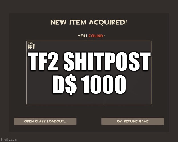 Inform me and ill do it | TF2 SHITPOST D$ 1000 | image tagged in you got tf2 shit | made w/ Imgflip meme maker
