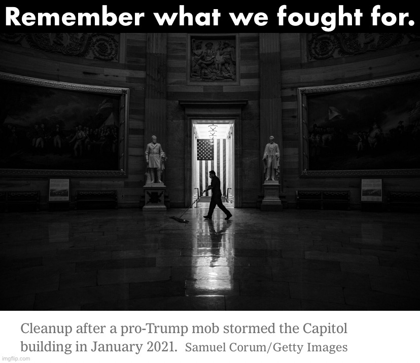 Trump supporters fought on Jan. 6. And guess what? So did we. | Remember what we fought for. | image tagged in jan 6 cleanup,jan 6,trump supporters,traitors,treason,democracy | made w/ Imgflip meme maker