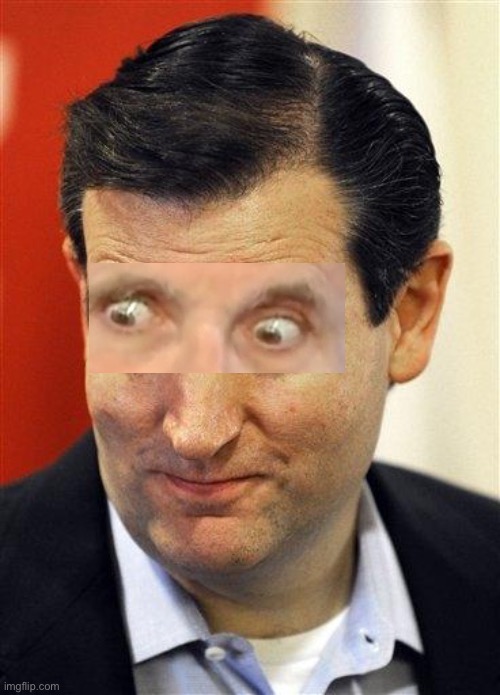 Bashful Ted Cruz | image tagged in bashful ted cruz | made w/ Imgflip meme maker