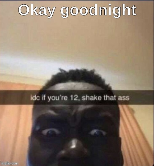 Okay goodnight | made w/ Imgflip meme maker