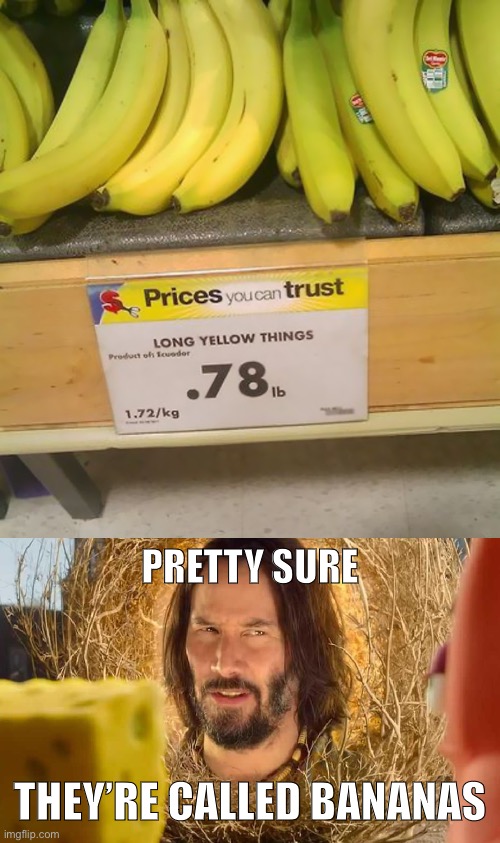 They had one job to do, and they hilariously and shamefully failed | PRETTY SURE; THEY’RE CALLED BANANAS | image tagged in spongebob,im pretty sure it doesnt,you had one job,stupid signs,memes,funny | made w/ Imgflip meme maker