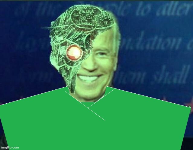 High Quality Joe Biden cyborg Blank Meme Template