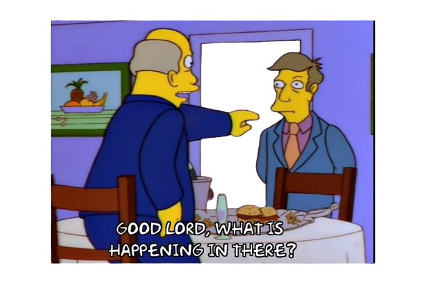 High Quality Steamed Hams Good Lord Transparent Door Image Blank Meme Template