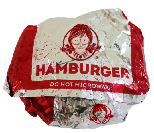 High Quality Gowrix Wendy's Hamburger Wrapped Blank Meme Template