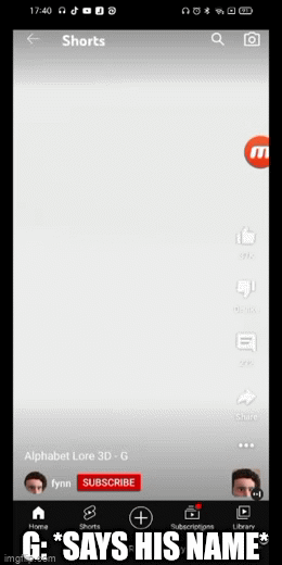 G from Alphabet lore but I voice him with subtitles because imgflip gifs  has no sound - Imgflip