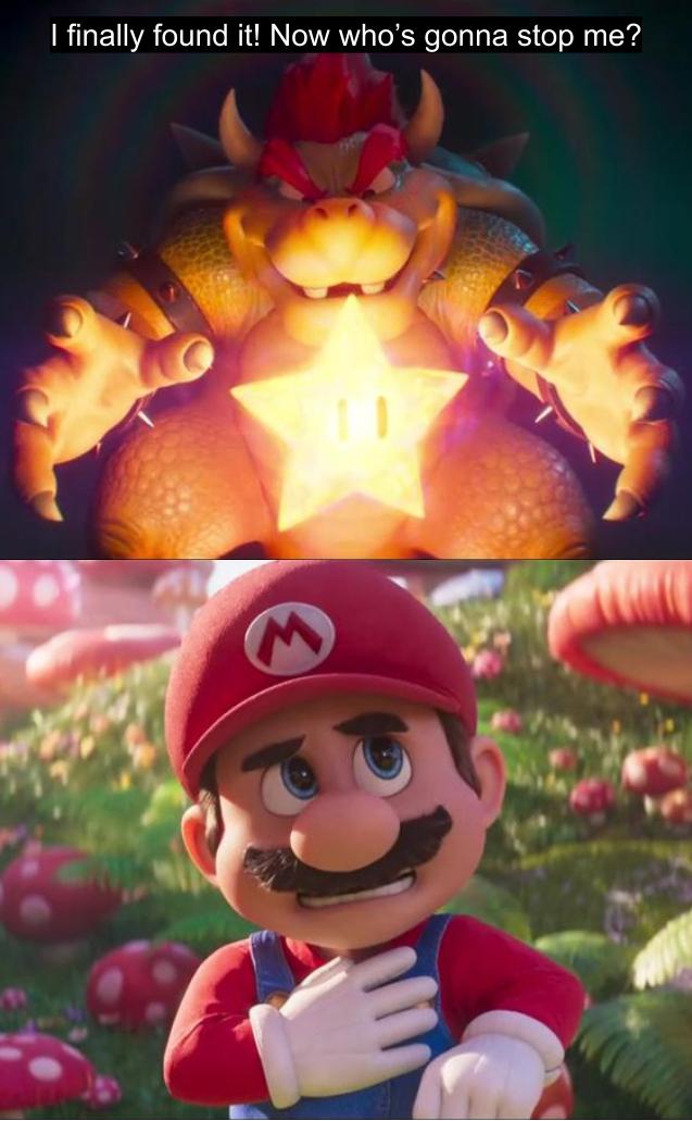 High Quality Mario Movie Bowser Meme Blank Meme Template