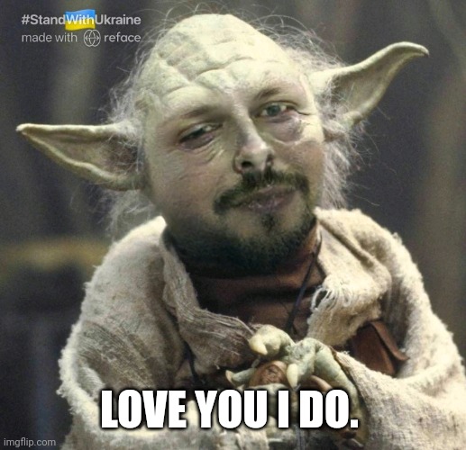 True Love | LOVE YOU I DO. | image tagged in star wars yoda,i love you,troll face | made w/ Imgflip meme maker