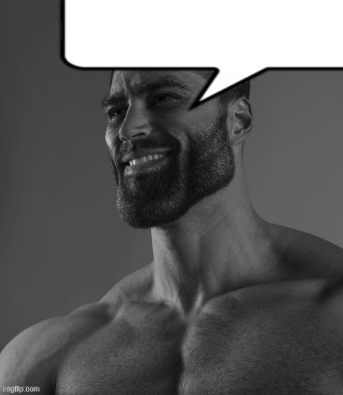 The post above is chad | made w/ Imgflip meme maker