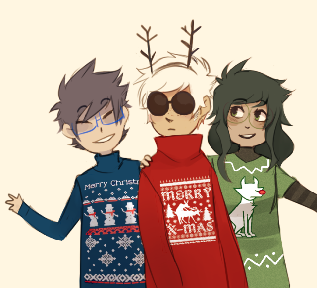 High Quality Homestuck Christmas temp Blank Meme Template