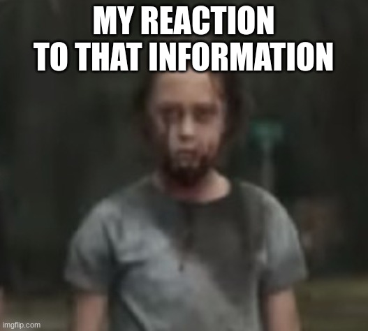 my reaction to that information | MY REACTION TO THAT INFORMATION | image tagged in funny,memes,relatable | made w/ Imgflip meme maker