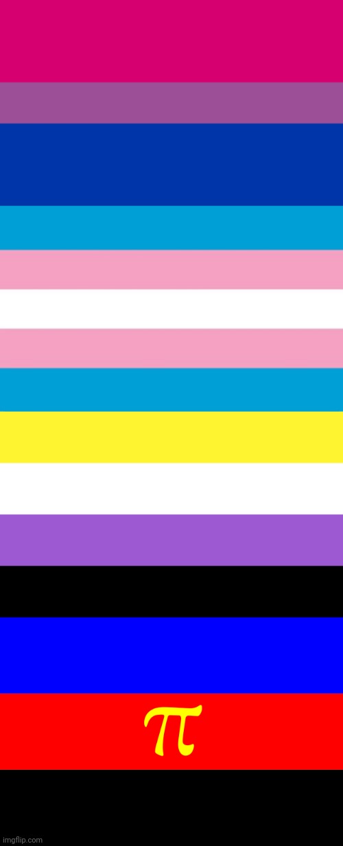 My flags | image tagged in bi flag,transgender flag,nonbinary,polyamorous flag | made w/ Imgflip meme maker