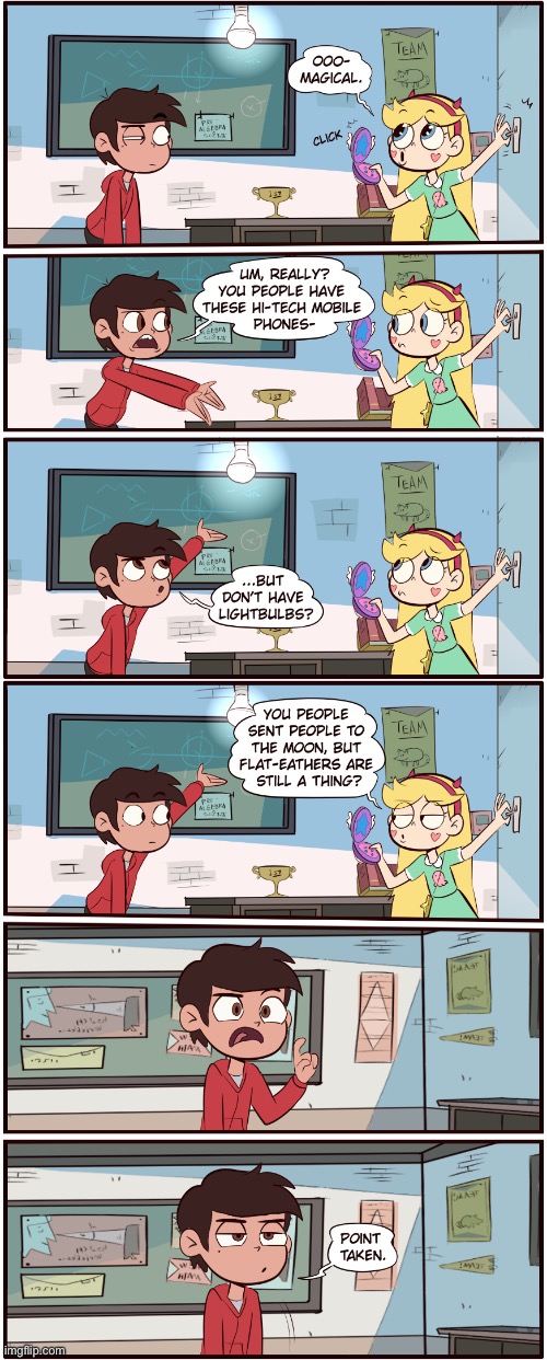 MorningMark - Facts & Logic | image tagged in comics,morningmark,svtfoe,star vs the forces of evil,memes,comics/cartoons | made w/ Imgflip meme maker