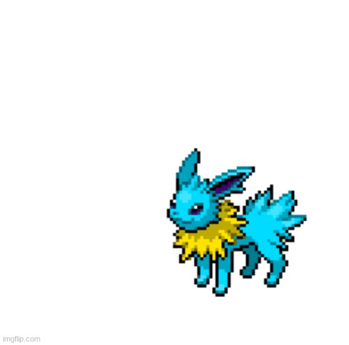 My version of shiny Jolteon | image tagged in custom shiny | made w/ Imgflip meme maker