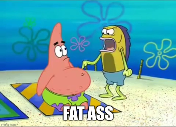 Put that thing away | FAT ASS | image tagged in put that thing away | made w/ Imgflip meme maker