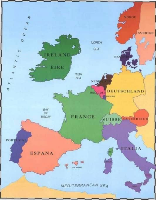 Anglophobic map Blank Meme Template