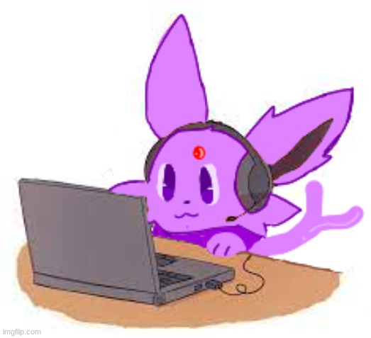 This is a gift for you Espeon!!! | image tagged in espeon,gift | made w/ Imgflip meme maker