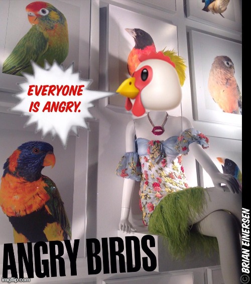 Join The Klub | image tagged in fashion,window design,bergdorf goodman,angry birds,emooji art,brian einersen | made w/ Imgflip meme maker