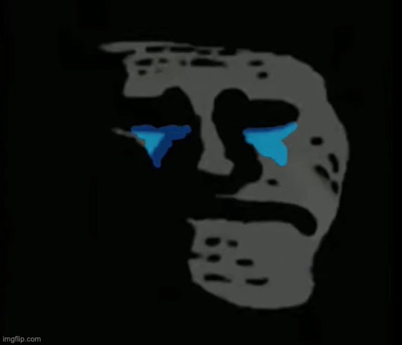 Crying trollge | image tagged in crying trollge | made w/ Imgflip meme maker