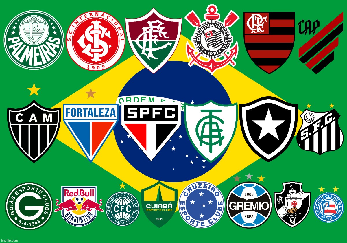 Brasileirao Serie A for the 2023 season | image tagged in brazil,brasileirao serie a,futbol,2023 | made w/ Imgflip meme maker