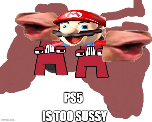 THE UGLY PS2 | PS5; IS TOO SUSSY | image tagged in ps2 dualshock | made w/ Imgflip meme maker