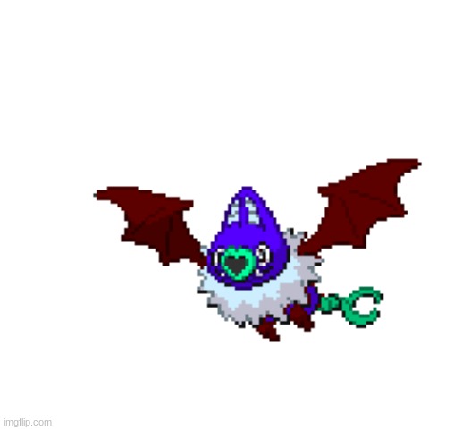 My version of shiny Swoobat | image tagged in custom shiny | made w/ Imgflip meme maker