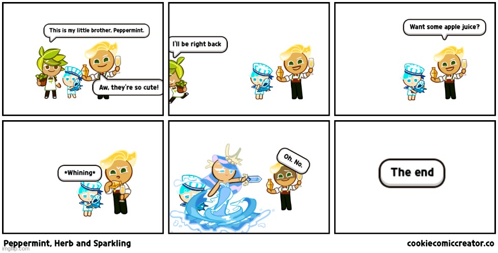 PEPPERMINT YOU CRYBABY-/j | image tagged in cookie run,comic,stop reading the tags,why are you reading the tags | made w/ Imgflip meme maker